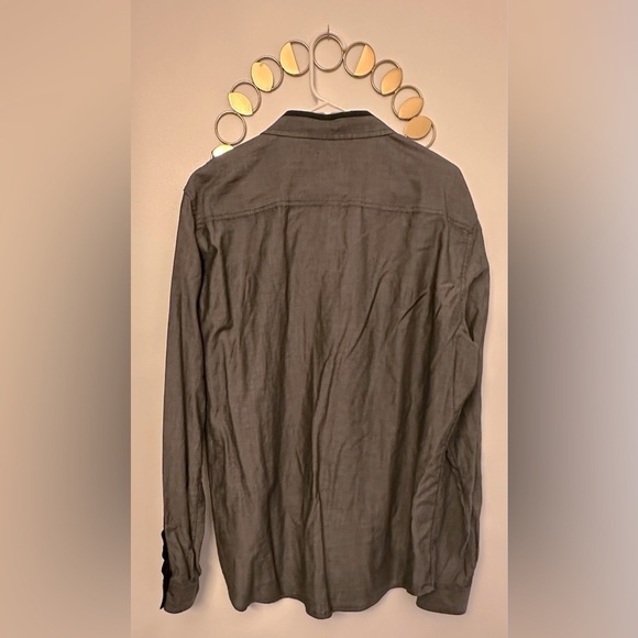 Armani Exchange Men’s Dress Shirt- Size Extra Large- Black w/ Darker Black Trim. - Picture 6 of 6